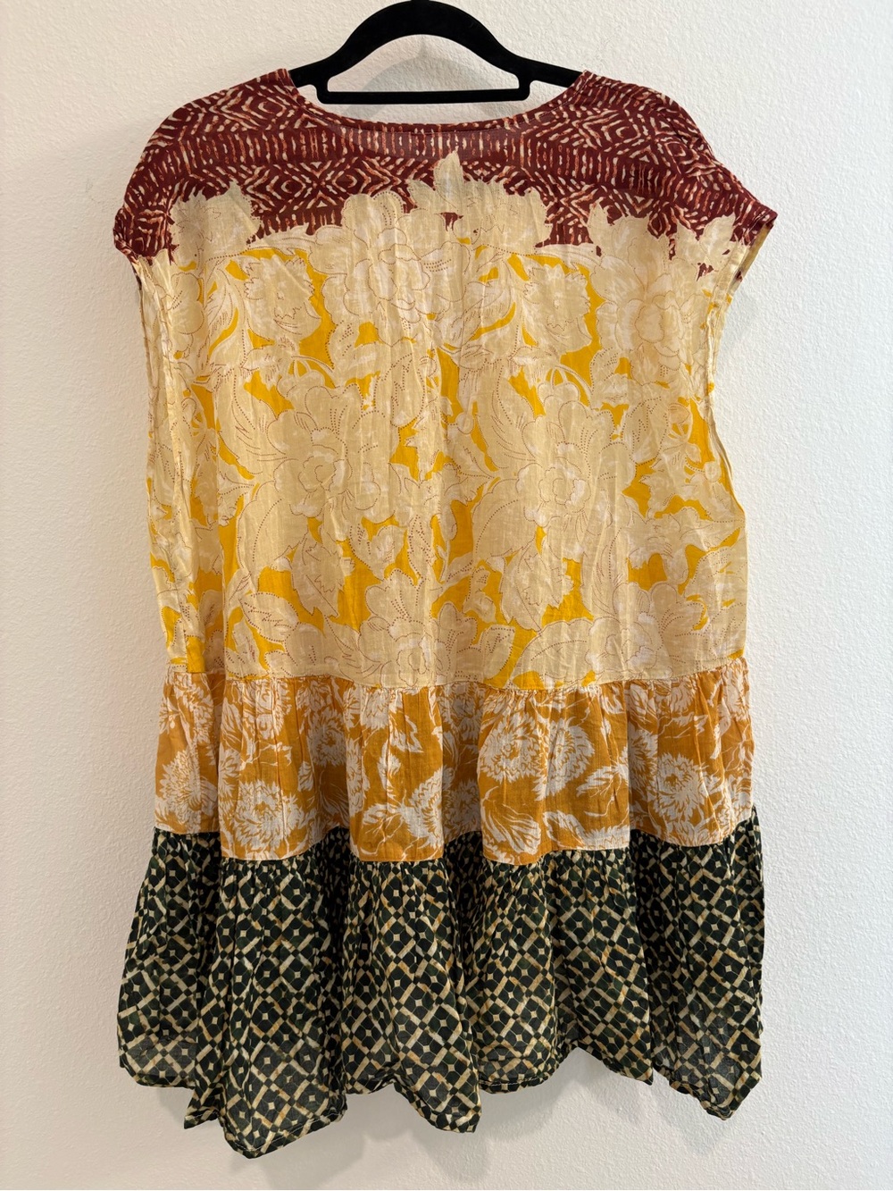 Free People Gotta Have You Tiered Floral Patchwork Tunic